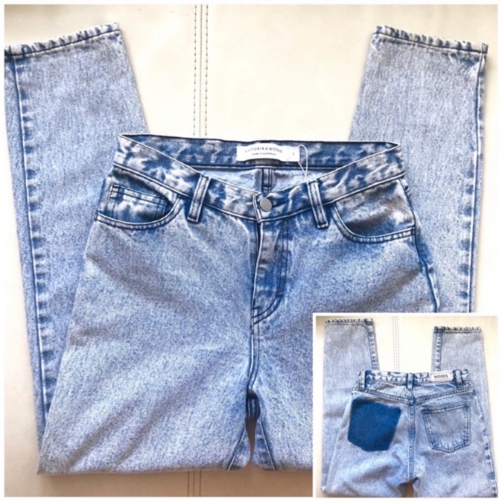 ✨NEW VIKTORIA & WOODS High Rise Acid Wash Jeans✨ - Picture 8 of 8